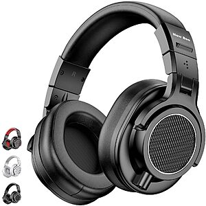 New Bee Studio Headphones, Wired Headphones with 50mm Drivers $7.99