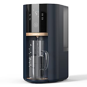 Leysern Countertop Reverse Osmosis Water Filter with UV, 7-Stage RO Filtration with Remineralization, Portable Water Purifier with Pitcher, 360° Swivel Base $131.99