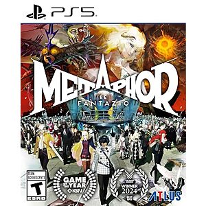 $24.99* | Metaphor: ReFantazio Launch Edition (PlayStation 5) at Amazon