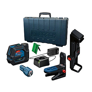 Bosch 12V Max Green-Beam Cross-Line Laser Kit + Free Shipping $209