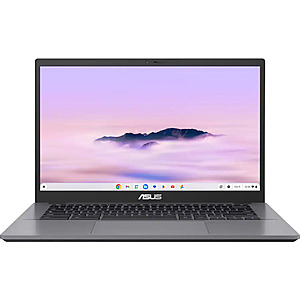 ASUS - CX34 14" FHD Chromebook Plus Laptop with Google AI - Intel Core i5 - 8GB Memory - 128GB Storage - Rock Grey $379