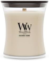 [NEW, SnS] $11.40 | 9.7-Oz WoodWick Medium Hourglass Candle with Crackling Wick (Patchouli Crème) at Amazon