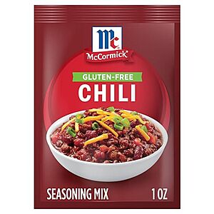 [NEW] $2.26 | 1-Oz McCormick Gluten Free Chili Seasoning Mix at Amazon