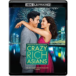 Crazy Rich Asians (4K UHD + Blu-ray) $14.50 + Free Shipping w/ Prime or on $35+