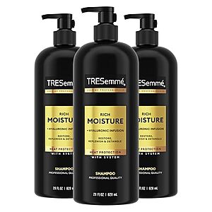 [SnS, AC] $8.98* | 3-Ct 28-Oz TRESemme Rich Moisture Hydrating Shampoo at Amazon