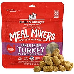 [SnS, AC] $5.49* | 3.5-Oz Stella & Chewy's Freeze-Dried Raw Meal Mixers Dog Food Topper (Turkey) at Amazon