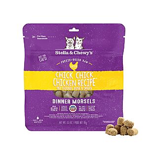 3.5-Oz Stella & Chewy's Freeze-Dried Raw Chicken Dinner Morsels Cat Food $4.78 w/ S&S + Free Shipping w/ Prime or on $35+