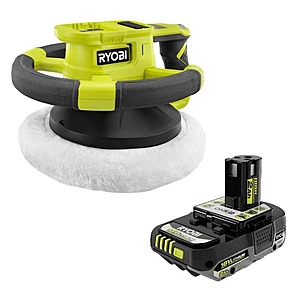 Ryobi ONE+ 18V Cordless 10 in. Variable Speed Random Orbit Buffer with ONE+ 18V 2.0 Ah HIGH PERFORMANCE Battery $49.97