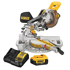 Dewalt 20V MAX Cordless 7-1/4 in. Sliding Miter Saw with (1) 20V Battery 4.0Ah $319
