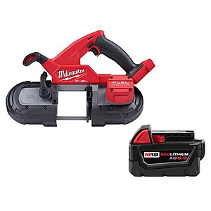Milwaukee M18 FUEL 18V Lith-Ion Brushless Cordless Compact Bandsaw w/ 5.0 Ah Battery $296
