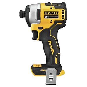 DeWalt ATOMIC DCF809B 20V MAX Cordless Brushless Compact 1/4 in. Impact Driver (Tool Only) $102