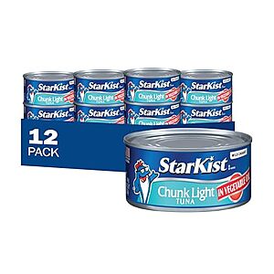 [SnS] $23.68 | 12-Pack 12-Oz StarKist Tuna (Chunk Light in Oil) at Amazon
