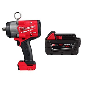Milwaukee M18 FUEL 18V High Torque 1/2 in. Impact Wrench w/Pin Detent w/5.0 Ah Battery  Lithium-Ion Brushless Cordless $251