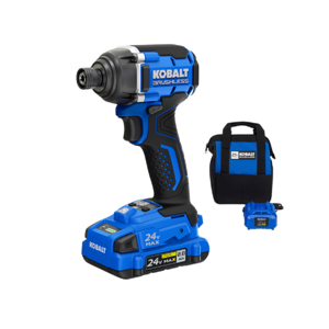 Kobalt 24-volt 1/4-in Brushless Cordless Impact Driver (Battery Included and Charger Included and Soft Bag included) | KID 2024A-03 $79