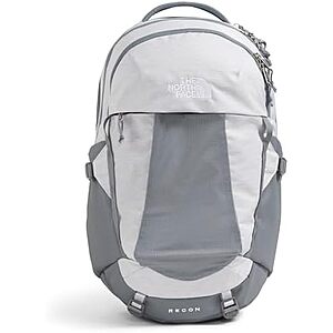 $61.83* | The North Face Recon 30L 18"" Laptop Backpack (White / Metallic / Mid Grey) + 10% Back w/ Prime Visa Card at Amazon