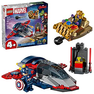 107-Piece LEGO Marvel Captain America vs. Thanos Set (76319) $21.02 + Free Shipping w/ Prime or on $35+