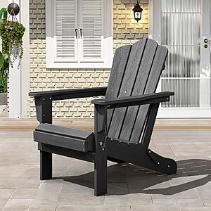 VOUA HDPE Folding Adirondack Chair(Gray) $79.99 + Free S&H at Lowe's