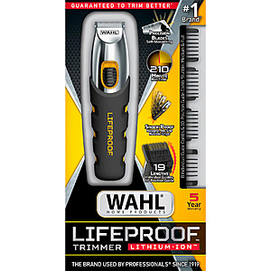 Wahl LifeProof Trimmer (Black) $15.99 + Free Store Pickup at Best Buy