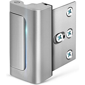 EverPlus 800-Lb Door Reinforcement Security Lock for Inward-Swinging Doors (Silver or Black) $6.49 + Free Shipping w/ Prime or on $35+