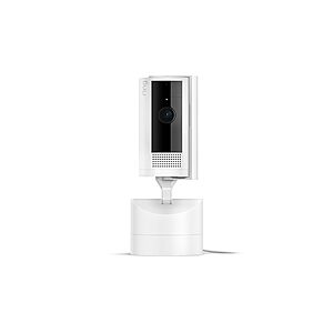 Ring Pan-Tilt Indoor Cam (newest model) — See all around your home or business with 360° pan coverage, HD video, plus Two-Way Talk (2024 release), White $34.99
