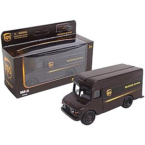 $14.69* | Daron UPS Pullback Package Car Delivery Truck Toy at Amazon