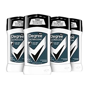 [SnS, AC] $7.98* | 4-Pk 2.7-Oz Degree Men UltraClear Deodorant (Black + White) at Amazon ($2 each)