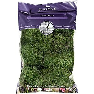 [NEW] $14.98 | 8-Oz SuperMoss Mood Moss Preserved, 200 Cubic Inch Bag (Fresh Green) at Amazon