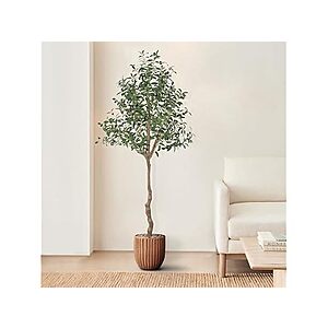 6' Artificial Olive Tree w/ Pot $29.99 + Free Shipping w/ Prime