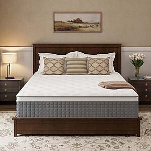 $300 FS Walmart by GREEOO King Size Mattress in a Box 14" Hybrid Cooling Gel Memory Foam with Individually Pocket Coils Firm Pressure Relief Certified materials