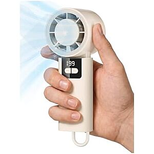 $5.99* | Zkidour 5000mAh 200-Speed Portable Handheld Mini Fan w/ LED Battery Display at Amazon