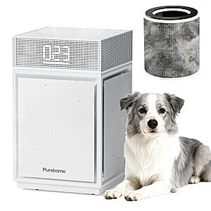Amazon – Pureborne PB6866 HEPA Air Purifier for Up to 3600 Sq. Ft. - $65.99 w/ Code + Deal