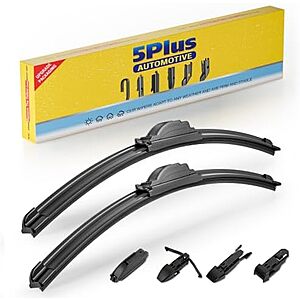 [Prime, SnS] $9.49* | 5 PLUS 2-Pack Windshield Wiper Blades (various sizes) at Amazon