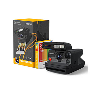 Polaroid Flip Instant Camera + Color Film Bundle (Black or White) $195 + Free Shipping