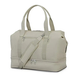 Samsonite Drop-Bottom Weekender Duffel w/ Detachable Strap (Limestone Grey) $29.44 + Free Shipping