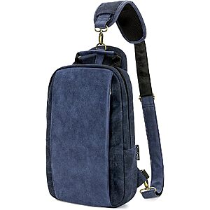 Ecosmile Waxed Canvas Messenger Sling Crossbody Bag (Various Colors) $9.99 + Free Shipping w/ Prime or on $35+