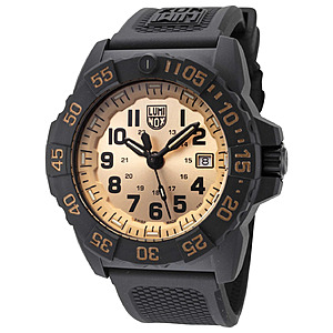 Luminox Men's Navy Seal 45mm Black and Gold Dial Quartz Watch $149.99