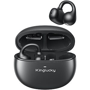 Kinglucky Open-Ear Clip-On Wireless Earbuds w/ 40-Hr Playtime (Black, Purple or Rose Gold) $12.49 + Free Shipping w/ Prime or on $35+