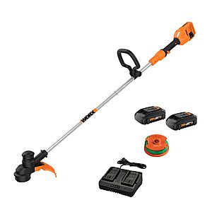 Worx Cordless String Trimmer, 40V 13" Electric Weed Wacker, WG183 $119.99