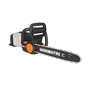 Worx Nitro 40V 16" Cordless Brushless Chainsaw 4.0 Ah Tool Only WG385.9 $139