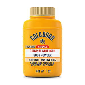 Gold Bond Body Powder, Medicated Original Strength, 1oz Bottle $1