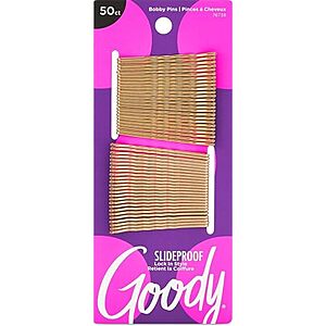 [NEW, SnS] $1.26 | 50-Count GOODY SlideProof Bobby Pins at Amazon
