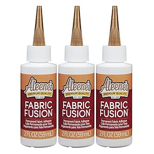 [NEW] $4.75 | 3-Pack 2-Oz Aleene's Fusion Fabric Adhesive at Amazon