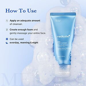 medicube Facial Cleanser Zero Foam Cleanser for Pore & Excess Oil Care $12.9