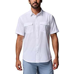 Columbia Men's James Bay Short Sleeve Woven Shirt $19.99 white or Blue free Shipping Buy 5-9 Save $20 Buy 10+ Save $50 Costco.com