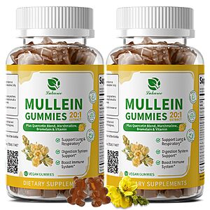 Amazon – Lukaree 2-Pack Mullein Gummies, 120 Count - $14.82 w/ Code