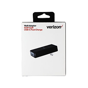 Verizon Slim 65W GaN Wall Charger (1 or 2 pack)