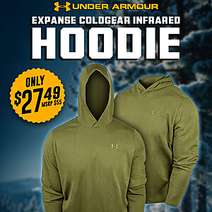 Under Armour Expanse Men's ColdGear Infrared Hoodie (Sm. to 2XL) $27.49 + Free Shipping