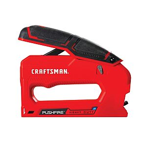 CRAFTSMAN Heavy Duty Reverse Squeeze Pushfire Stapler $14.99 + Free Shipping w/ Prime or on $35+