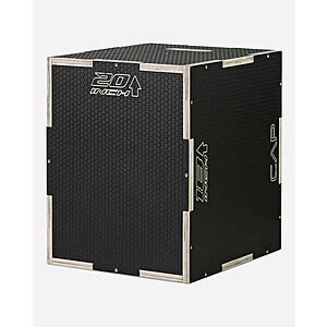CAP Barbell 3-in-1 Plyometric Box (20" x 18" x 16", Black) $54.98 + Free Shipping