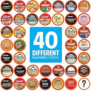 [SnS, AC] $12.85* | 40-Ct Two Rivers Coffee Flavored K-Cup Coffee Pods (Variety Pack) at Amazon